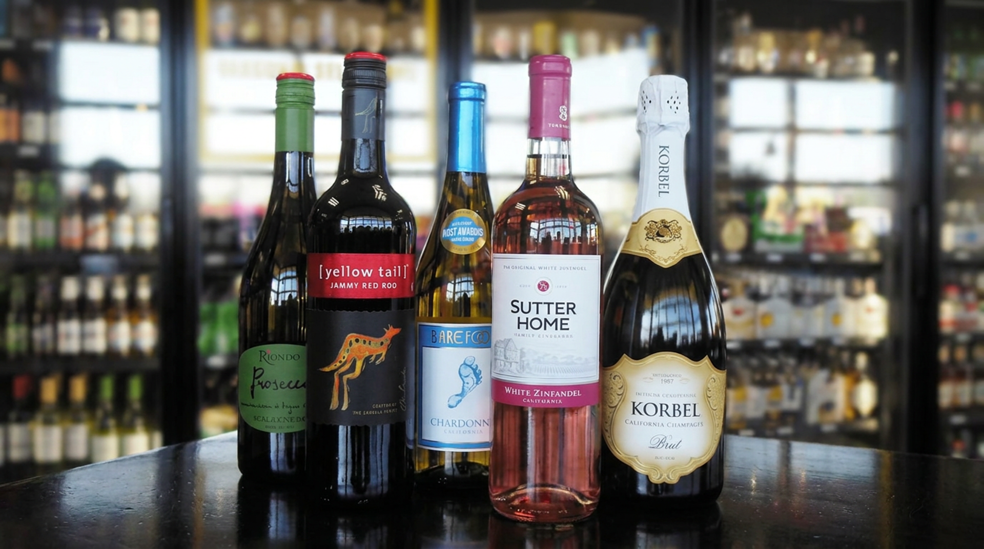 Takeout wine selection